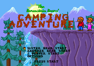 Berenstain Bears' Camping Adventure, The (USA) Title Screen